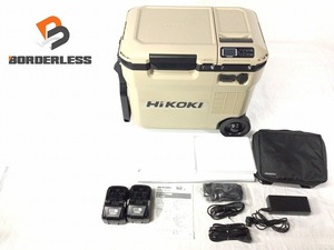 ☆比較的綺麗☆HiKOKI ハイコーキ 18V コードレス冷温庫 UL18DC バッテリー2個(BSL36B18) ACアダプタ シガーソケット付 保冷温庫 87814