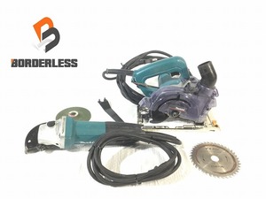 ☆中古品 2台セット☆makita マキタ ディスクグラインダ GA4032 替刃付き 防じんマルノコ 5055FKB ※コメント必読 87564