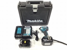 ☆比較的綺麗☆makita マキタ 18V 充電式インパクトドライバー TD173DRGX 青/ブルー バッテリー2個(18V 6.0Ah) 充電器 ケース 88174_画像3