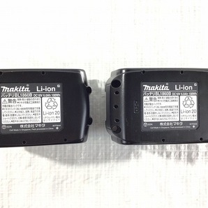 ☆未使用品2個セット☆makita マキタ 18V 6.0Ah 純正 リチウムイオンバッテリー BL1860B 残量表示付 リチウムイオン電池 蓄電池 87911の画像10