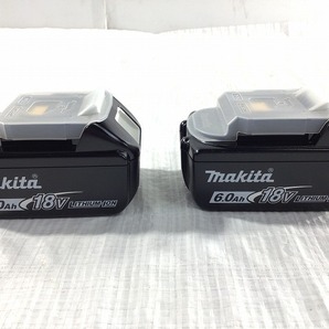 ☆未使用品2個セット☆makita マキタ 18V 6.0Ah 純正 リチウムイオンバッテリー BL1860B 残量表示付 リチウムイオン電池 蓄電池 87911の画像9