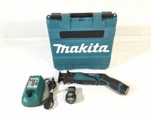 ☆中古品☆makita マキタ 10.8V 充電式レシプロソー JR101D バッテリー2個(10.8V 1.5AH) ケース 無段変速 セーバーソー 88218_画像3