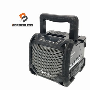 ☆中古品☆makita マキタ 10.8V～18V 充電式スピーカー MR202 黒/ブラック 本体のみ Bluetooth対応 コードレス 現場スピーカー 84077