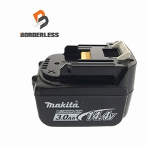 ☆中古品☆makita マキタ 14.4V 3.0Ah 純正 リチウムイオンバッテリー BL1430B 残量表示付 リチウムイオン電池 蓄電池 充電池 87279_画像1