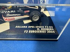 ミニチャンプス 1/43 ダラーラ オペル F3 N.ロズベルグ 2004 MINICHAMPS DALLARA OPEL-SPIESS F3-03 N.ROSBERG F3 EUROSERIES 2004