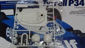 再版 タミヤ RC 1/10 電動ラジコン カー Tyrrell タイレル P34 ドライバー人形 ドアミラー左右 Gパーツ 未開封 F103 6輪 シャーシ