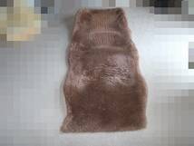 [即決有]大きめのムートン 品質保証安心のニチロムートン 羊毛皮 敷物 ラグ 155×67cm_画像5