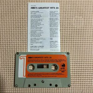 アバ ABBA グレイテスト・ヒッツ20【20曲収録】国内盤カセットテープ★の画像4