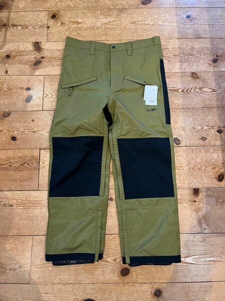 新品 23-24 KNOWY FLUSH BACK PANTS Mサイズ ARMY×BLACK