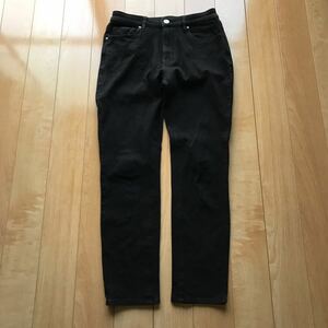 Muji Slim Straight Prants Цена 2990 иен 163-1-16 Ladies W25 Black