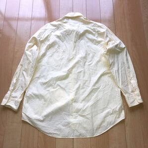 バーバリーロンドン コットンシャツ 日本製 168-1-36 メンズ LL イエローの画像2