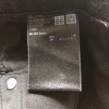 ユニクロ ジーンズ スリムフィット ブラックデニム 094-1-3 UNIQLO JEANS レディース_画像4