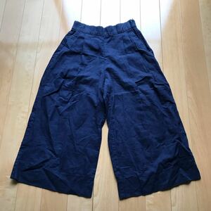  Gap gaucho pants wide pants 543-1-63 lady's 2 navy 