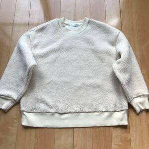 ユニクロ× JWアンダーソン ボアフリースプルオーバー 定価2990円＋税 144-6-14 レディース XL アイボリー