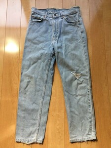 リーバイス 310 ダメージジーンズ 045-1-37 レディース Levi’s W30 デニムパンツ フィリピン製 コットン