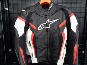#Alpinestars( Alpine Star ) GP PLUS R leather jacket L size (USA40/EU50) black white red #