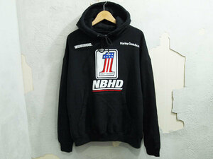 希少 22AW NEIGHBORHOOD HARLEY DAVIDSON H-D HOODED パーカー スウェット フーディー ハーレーダビッドソン ロゴ 黒 S ネイバーフッド F