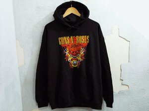 新品 Guns N' Roses Japan Tour 2022 Hoodie フーディー スウェット パーカー ガンズアンドローゼズ ジャパンツアー 黒 ブラック L