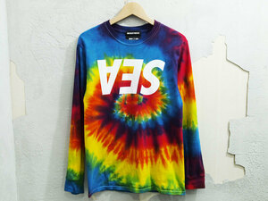 WIND AND SEA GOD SELECTION XXX TIE DYE L/S TEE 長袖 Tシャツ ロンT ロングスリーブ ロゴ タイダイ RAINBOW ウィンダンシー S