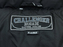 希少 XL CHALLENGER PRINTED DOWN JACKET 総柄 ダウン ジャケット 黒 ブラック BLACK チャレンジャー FT_画像4