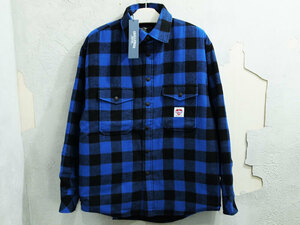 新品 23AW CHALLENGER BUFFALO CHECK LINING SHIRT バッファローチェック ライニング シャツ ネイビー チャレンジャー L