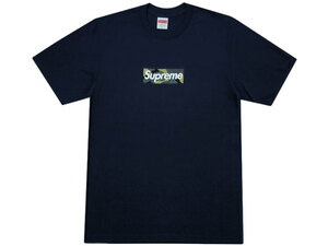 新品 23AW Supreme Box Logo Tee Tシャツ ボックスロゴ Camo カモ ネイビー Navy 紺 S シュプリーム 23FW FT