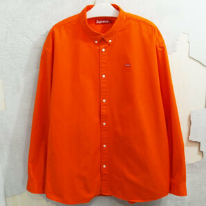 新品 24SS XXL サイズ 定価20900円 Supreme Small Box Shirt 長袖 シャツ スモールボックス オレンジ Bright Orange シュプリーム Fの画像1