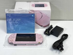 動作確認済 PSP 3000 本体 ブロッサム ピンク 箱付き 　 プレステ ポータブル PLAYSTATION SONY　【H12046SET】