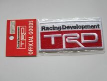 当時物 正規品 TRD Racing Development トヨタ モータースポーツ レーシング ロゴ ワッペン/自動車 バイク レーシング F1 スポンサー 20_画像3