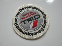 TRD Racing Development トヨタ モータースポーツ レーシング フェルト ワッペン/自動車 バイク オートバイ レーシング F1 スポンサー 20_画像1