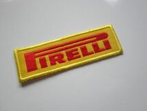 Pirelli ピレリ レーシング チーム タイヤ ワッペン/自動車 バイク カー用品 F1 スポンサー ビンテージ 84_画像1