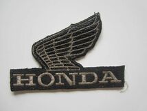 【中古】ビンテージ HONDA ホンダ バイク オートバイ ウィングマーク ワッペン/自動車 バイク レーシング F1 56_画像3