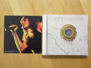 WHITESNAKE white Sune ik white .. . chapter photo jacket attaching [87 year domestic record CD] free shipping ~