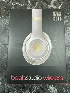 【中古/ヘッドホン】Beats by Dr.Dre Studio Wireless 密閉型ワイヤレスヘッドホン ゴールド MHDM2PA/A