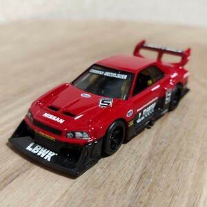 ホットウィール HOTWHEELS PREMIUM LB-ER34 Super Silhouette NISSAN SKYLINE 開封品 エラー品