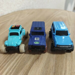 ホットウィール HOTWHEELS【3台セット】Volkswagen Baja Bug / Land Rove Defender 90 / '21 Ford Bronco 開封品