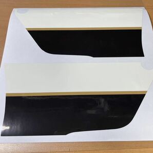 送料無料 ZRX1200R 後期 ZRX1100 フロント ビキニ カウル デカール ステッカー 黒白 左右セット カワサキ 400 ブラック ホワイトの画像1