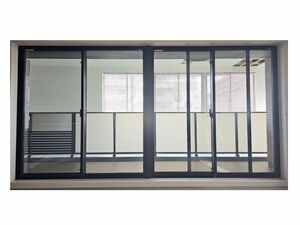 *mote Leroux m installation goods / three . aluminium / living sash /4 sheets set / pair glass /3900mm×1980mm/ screen door have / frame have *