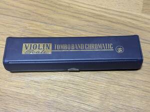 TOMBO BAND CHROMATIC VIOLIN Scale トンボ ハーモニカ バイオリンスケール クロマチック ケース付 現状品