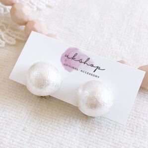 2点同時購入でおまかせピアスorおまかせイヤリングプレゼント ハンドメイドピアス ハンドメイドイヤリング パール アクセサリー