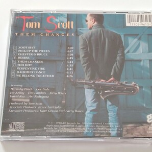 Tom Scott / Them Changes CD GRP US GRD9613 90年作,トム・スコット,Dave Koz,Eric Gale,Pat Kelley,Bernaby Finch,Jerry Peters,の画像2