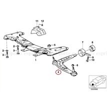 BMW E30 318i 320i 325i M3 フロント ロアコントロールアーム ロアアーム ロワアーム 左右セット 31121127725 / 726 新品 純正OEM品_画像2