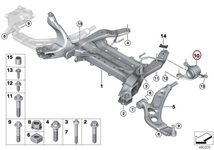 BMW F44 F45 F46 ロアアームブッシュ 左 ロアコンブッシュ ロワアームブッシュ 新品 31128831645 31126882843_画像3