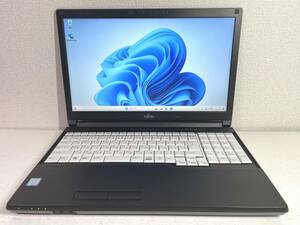 ☆中古美品☆富士通ノートPC LIFEBOOK A577/TX FMVA2904EP　Win11 proインストール済み 4GBメモリ 500GB　超おすすめです！