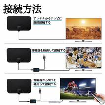 アンテナ　ブースター　室内アンテナ　TV テレビアンテナ　地デジ　USB デジタル　4K HD 車内　車中泊　キャンプ　アウトドア　屋外_画像4