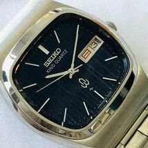 yt5006【PK】//SEIKO★セイコー　KING　QUARTZ　キングクオーツ　メンズ腕時計　ネイビー文字盤　5856-5010_画像3