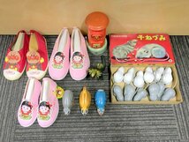 【動作未確認】アンパンマン ちびまる子ちゃん 郵便ポスト FRICTION 子ねづみ ねずみ 他 靴 シューズ ソフビ ブリキ まとめ 1円~　S3152_画像1