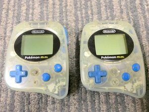 【通電動作未確認】Nintendo Pokemon Mini MIN-001 ポケモンミニ 本体 2個セット 任天堂 1円~　S3176