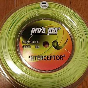 pro's pro INTERCEPTOR(ライム色) 1.20mm 200m