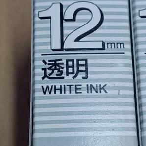 【新品】KING JIM TEPRA PRO テープカートリッジ ＜ＳＴ１２Ｓ＞ 透明ーWHITE INKの画像1